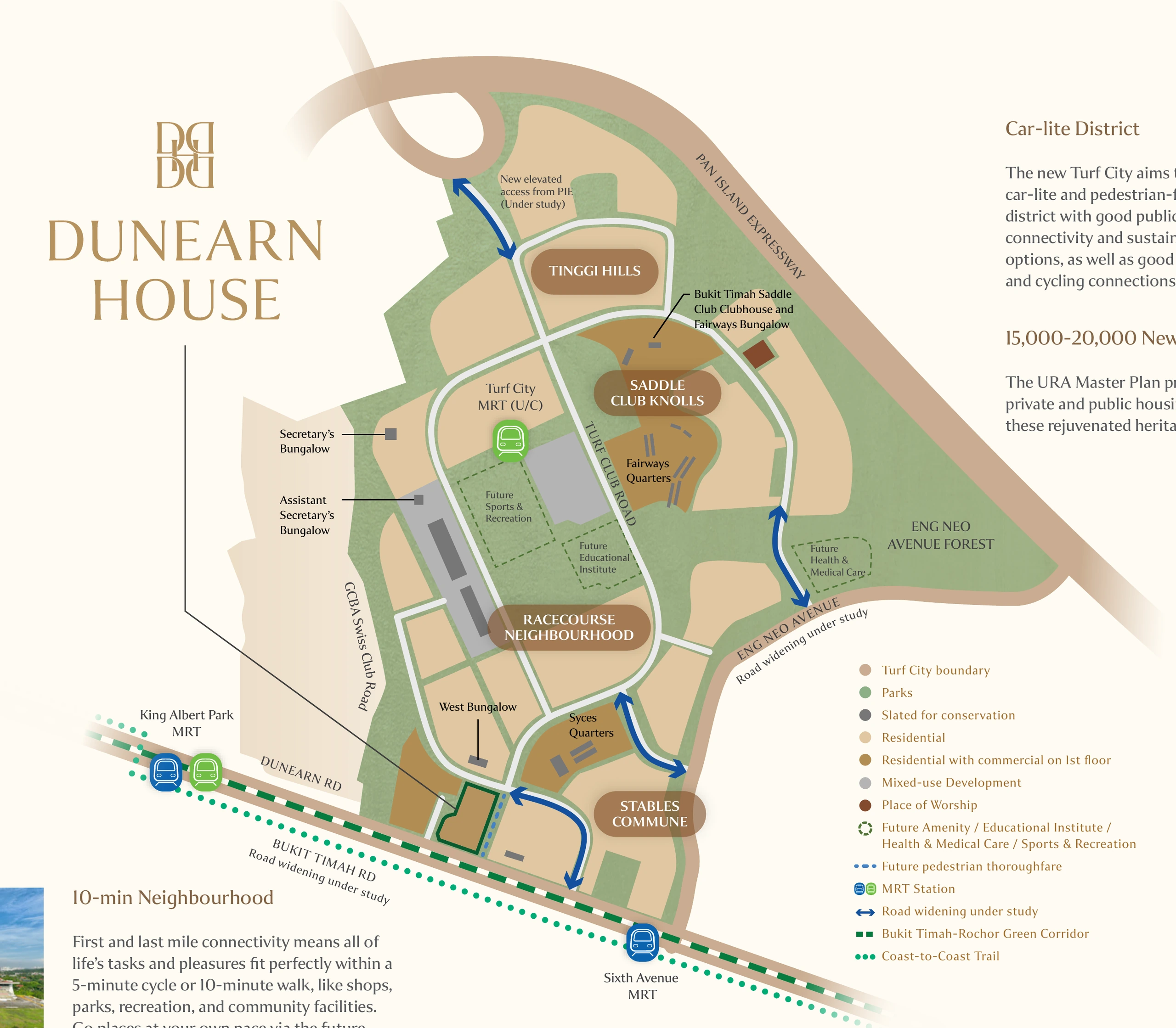 New Bukit Timah Turf City masterplan map