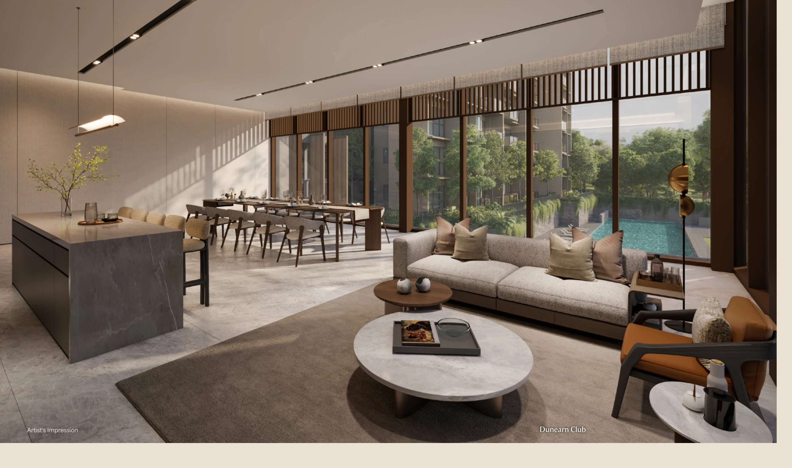 Dunearn House 50 metre lap pool club interior artist impression